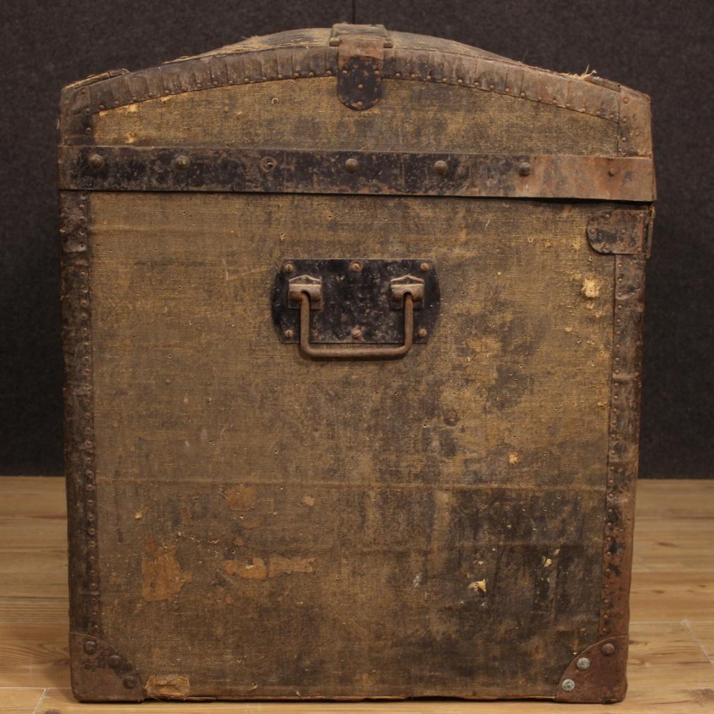 20th Century Wood French Travel Trunk, 1950 7