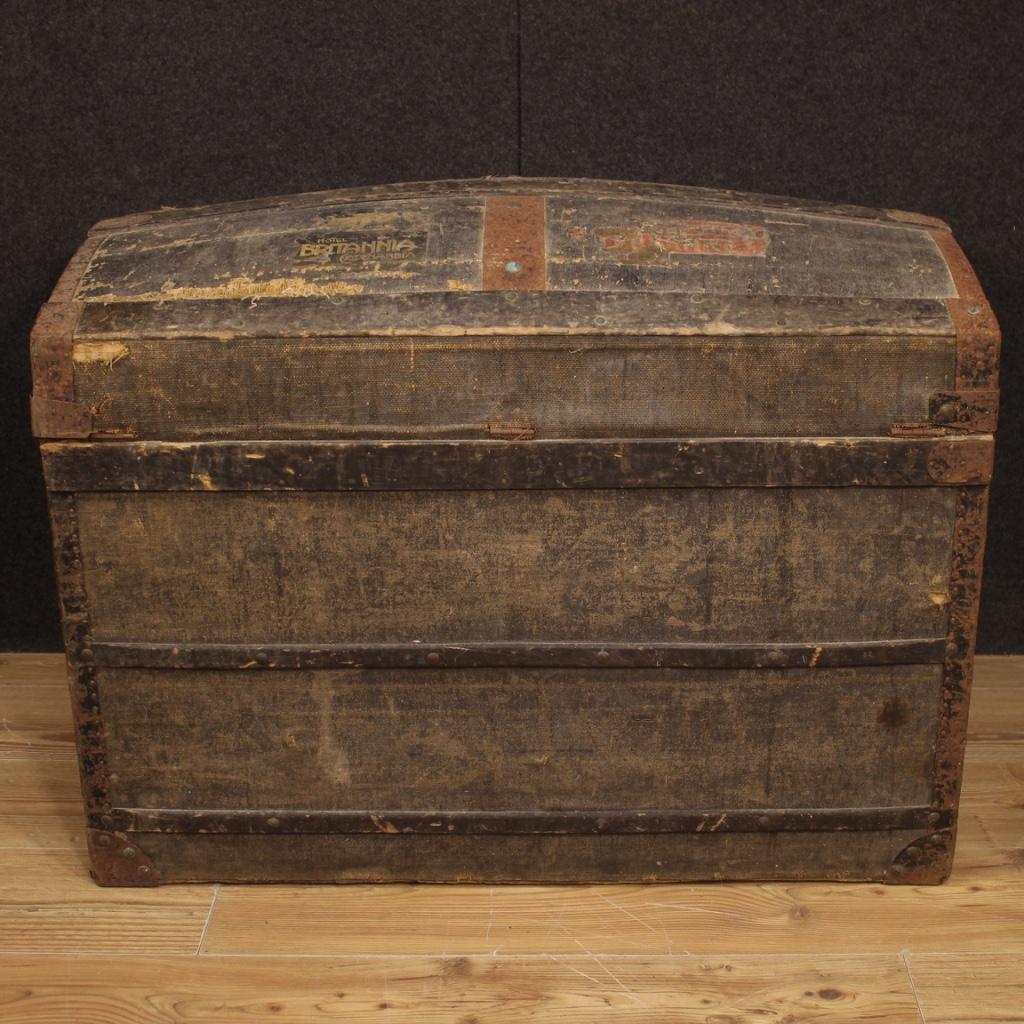 20th Century Wood French Travel Trunk, 1950 5