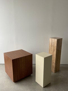 20th Century Wood Grain Laminate Tiered Block