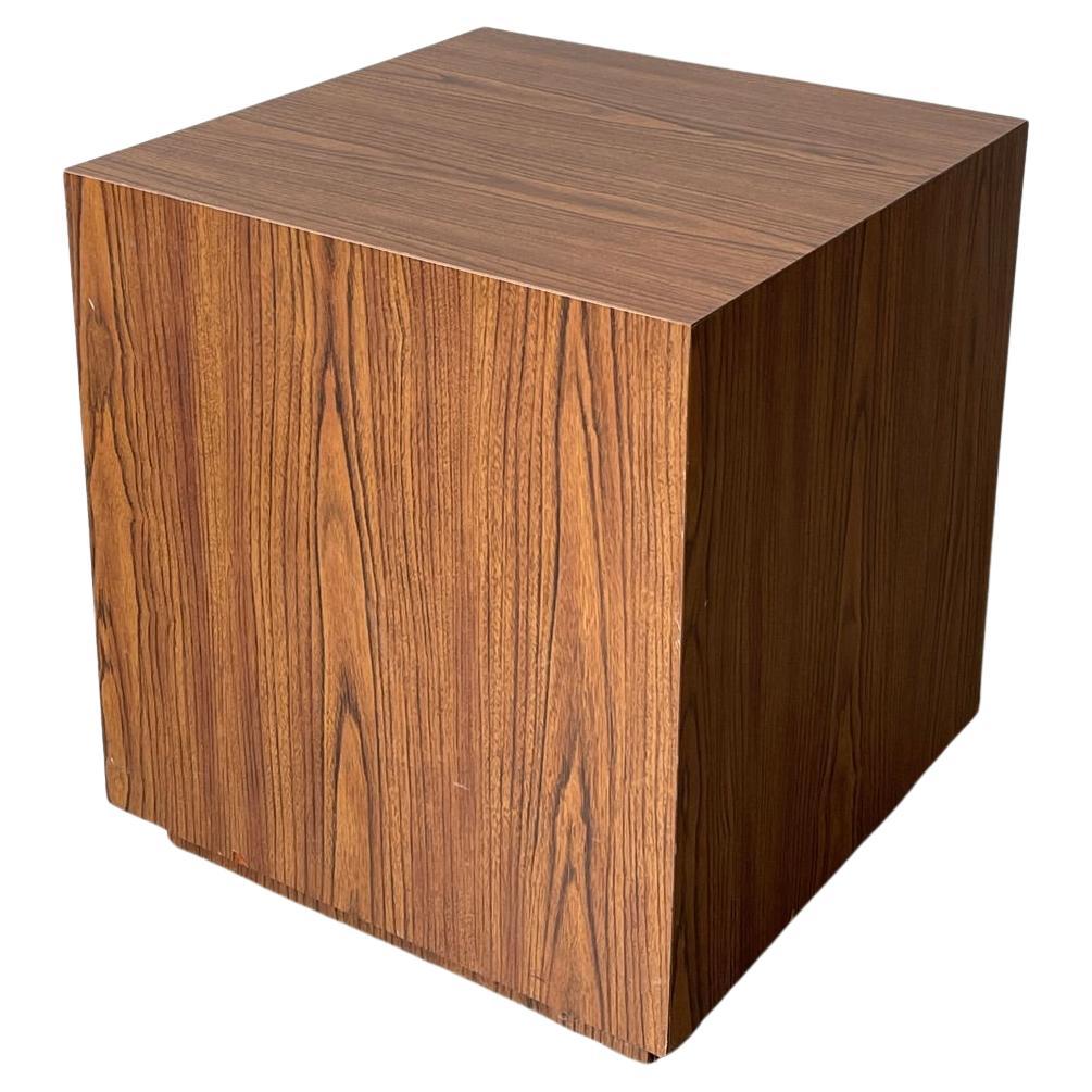 20th Century Wood Grain Laminate Tiered Block For Sale