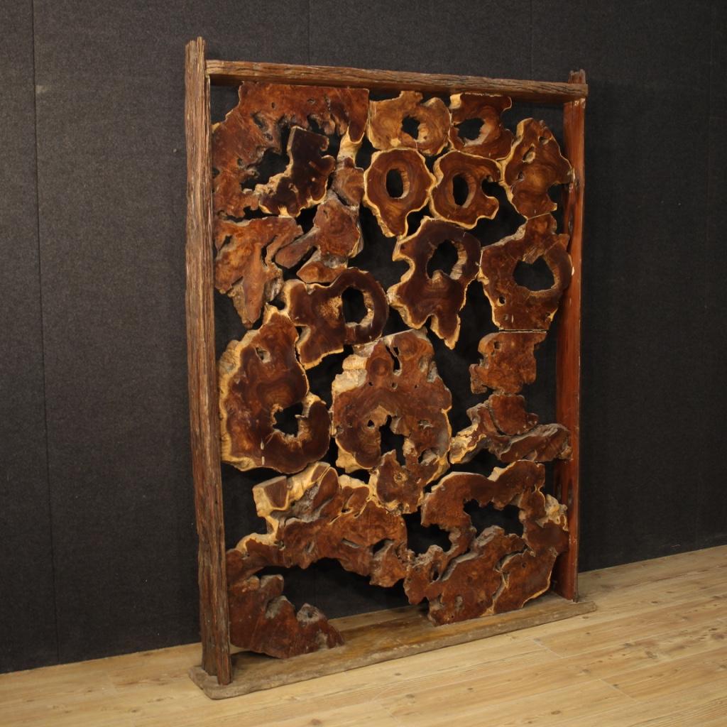20th Century Wood Indonesian Room Divider / Sculpture, 1960 3