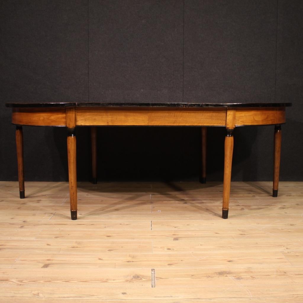 Mid-20th Century 20th Century Wood Italian Console Extendable Table, 1950s For Sale