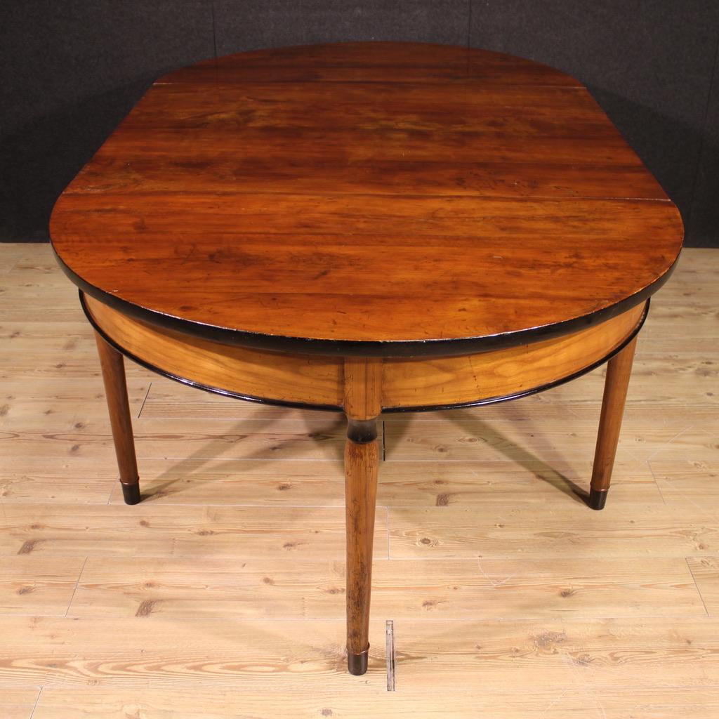 20th Century Wood Italian Console Extendable Table, 1950s For Sale 1