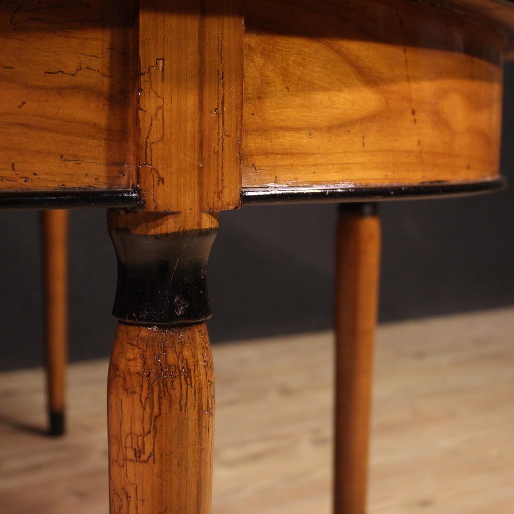 20th Century Wood Italian Console Extendable Table, 1950s For Sale 2