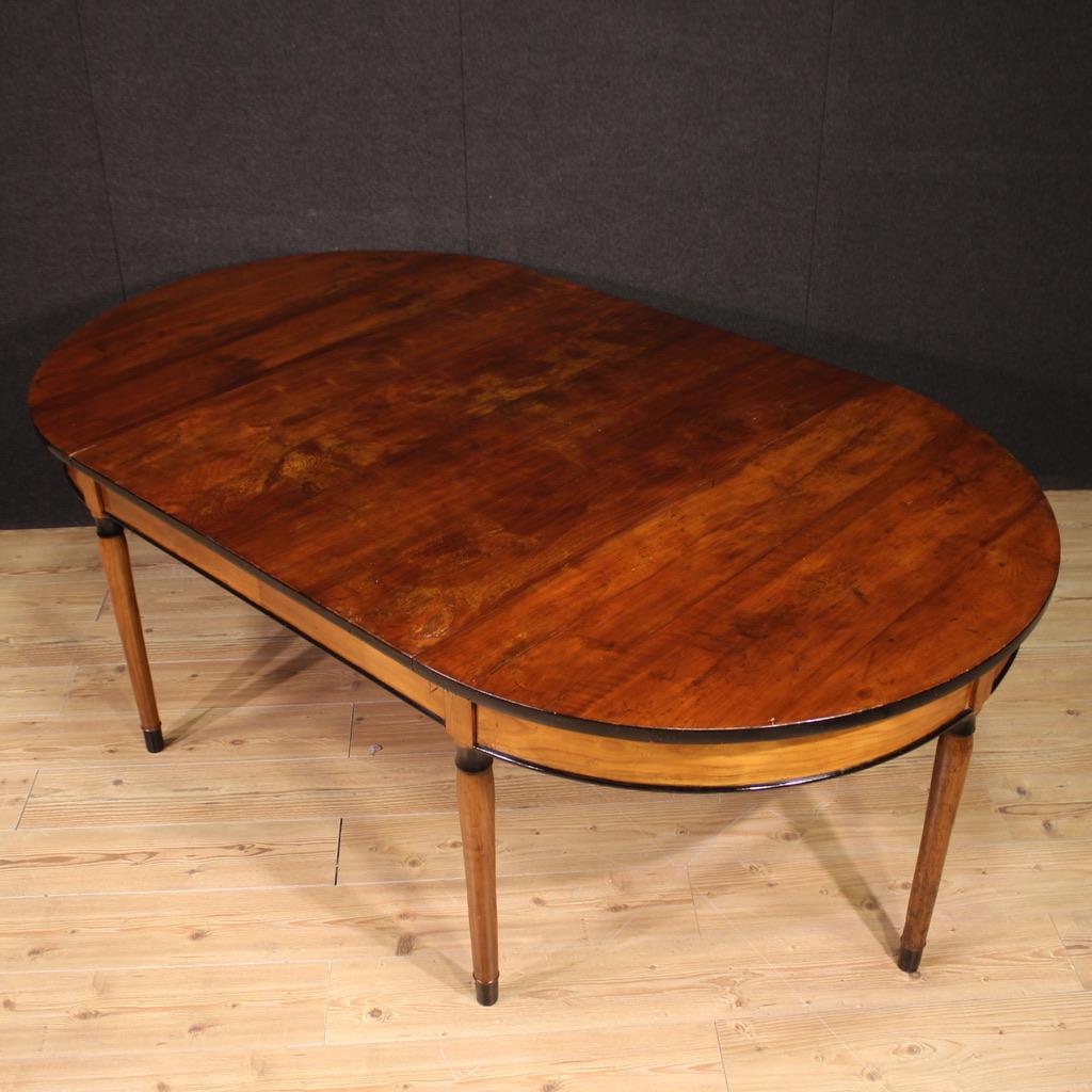 20th Century Wood Italian Console Extendable Table, 1950s For Sale 4