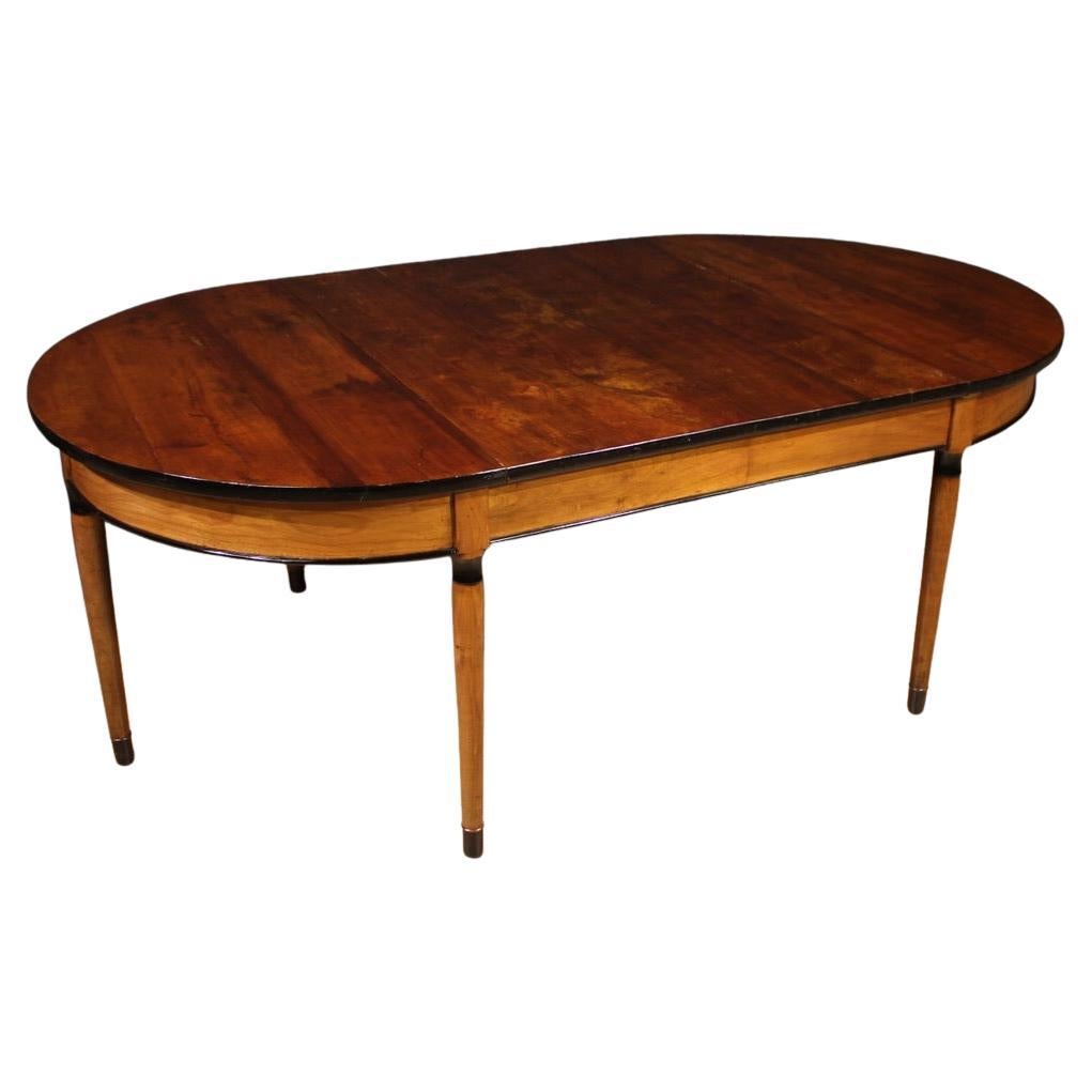 20th Century Wood Italian Console Extendable Table, 1950s For Sale