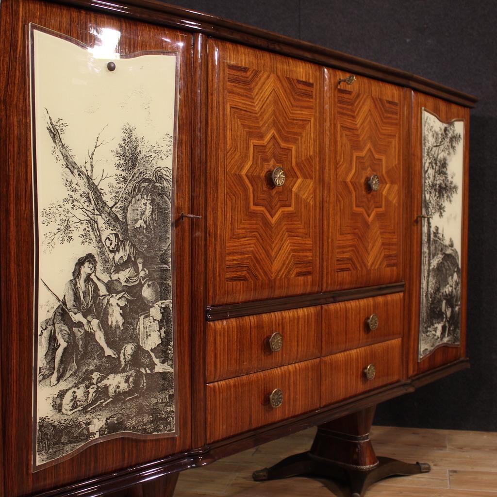 siglo XX Madera Diseño Italiano Mueble Bar Fratelli Rigamonti Desio Milan 1940 en venta 5