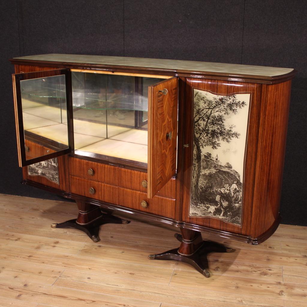 siglo XX Madera Diseño Italiano Mueble Bar Fratelli Rigamonti Desio Milan 1940 en venta 7