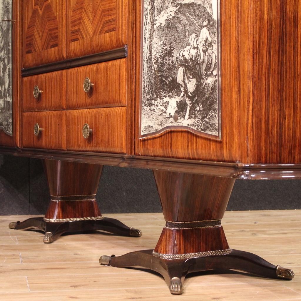 siglo XX Madera Diseño Italiano Mueble Bar Fratelli Rigamonti Desio Milan 1940 Mid-20th Century en venta