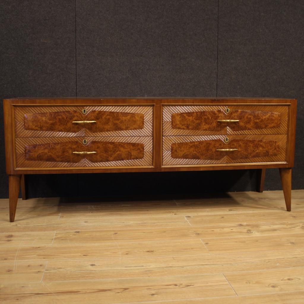 20th Century Wood Italian Design Chest of Drawers, 1970 For Sale 1