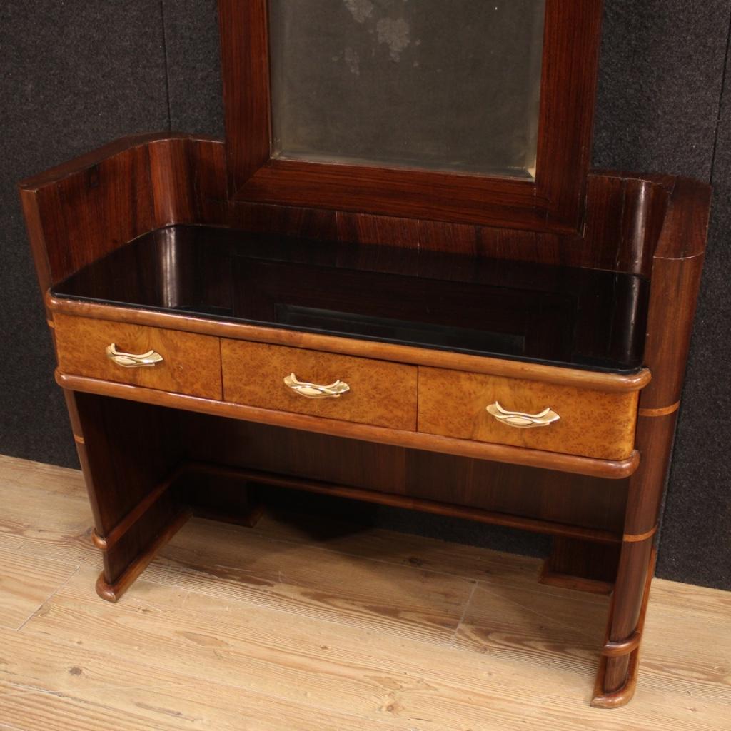 20th Century Wood Italian Design Cheval Mirror, 1970 In Good Condition For Sale In Vicoforte, Piedmont