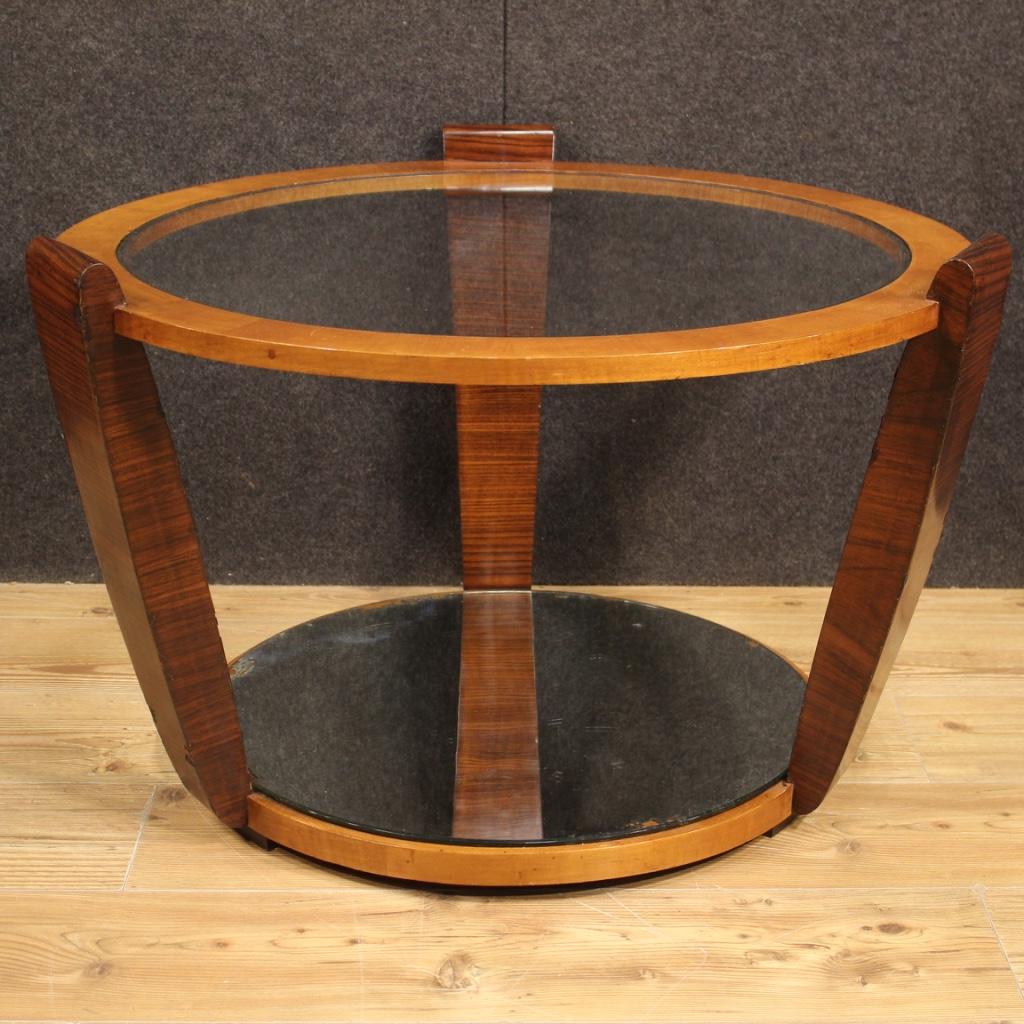 Mid-20th Century 20th Century Wood Italian Design Coffee Table, 1960 For Sale