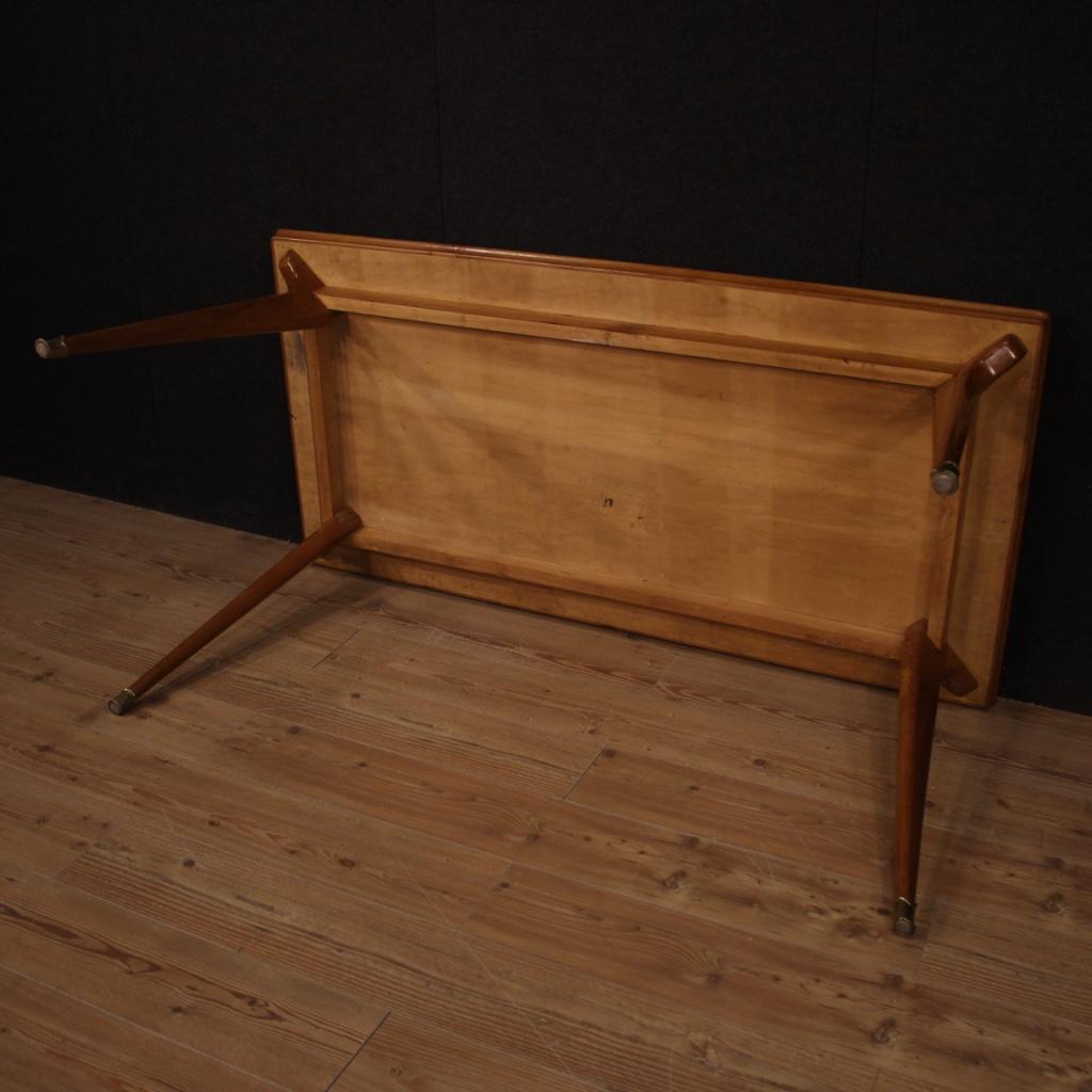 table de salle à manger en bois du 20e siècle, design italien, 1960 en vente 6