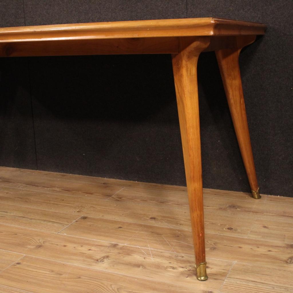 table de salle à manger en bois du 20e siècle, design italien, 1960 Bon état - En vente à Vicoforte, Piedmont