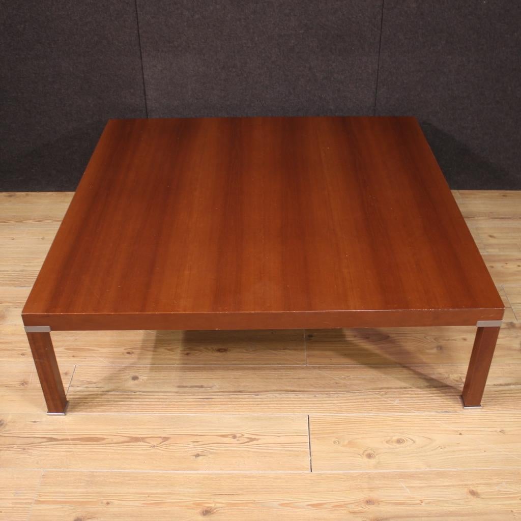 Bois 20th Century Wood Italian Design Living Room Table, 1980 en vente