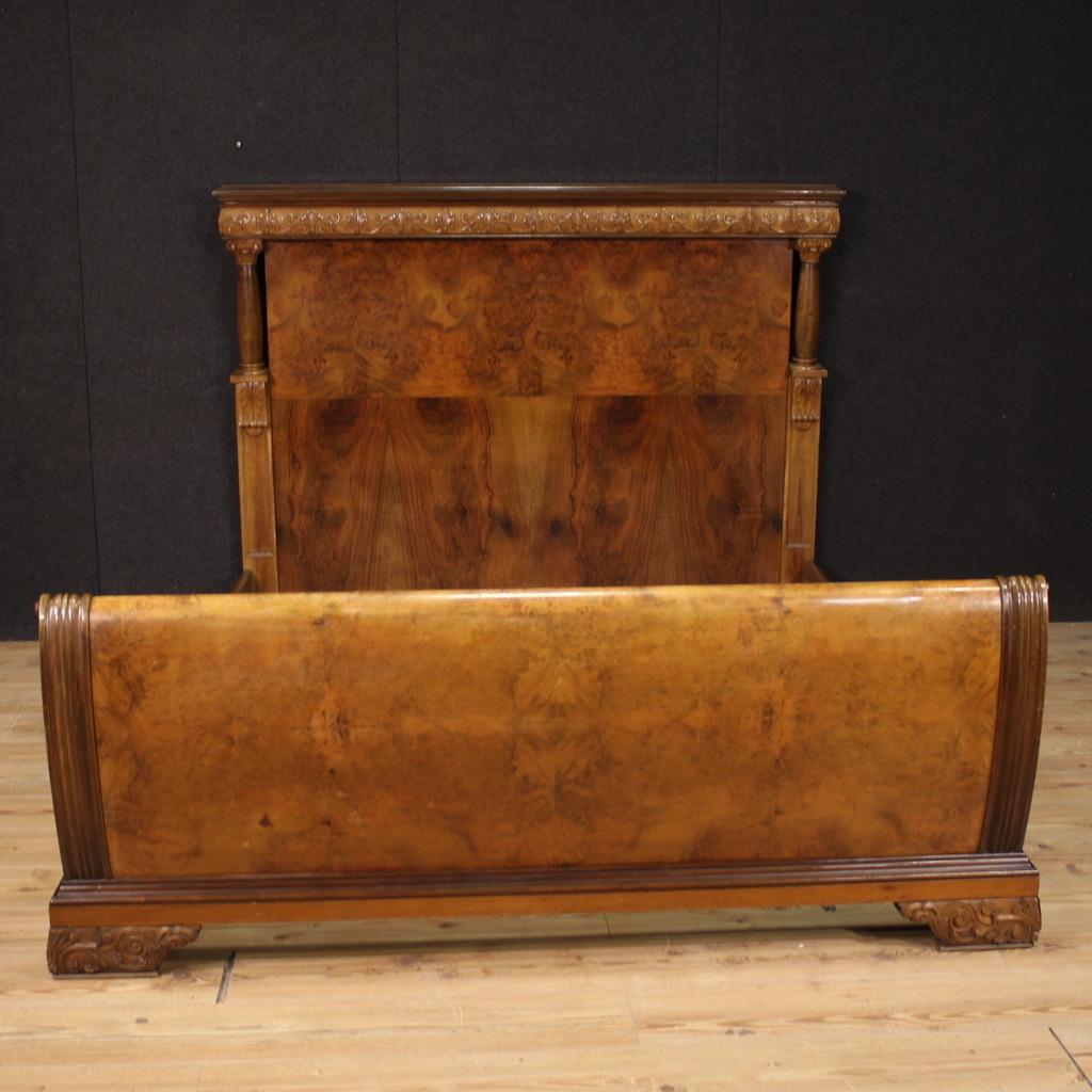 lit double italien en bois du 20e siècle, 1950 en vente 5