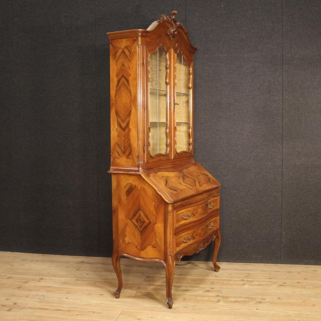 vitrine Trumeau italienne à double corps en bois du 20e siècle, 1970 Bon état - En vente à Vicoforte, Piedmont