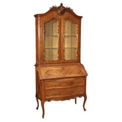 vitrine Trumeau italienne à double corps en bois du 20e siècle, 1970