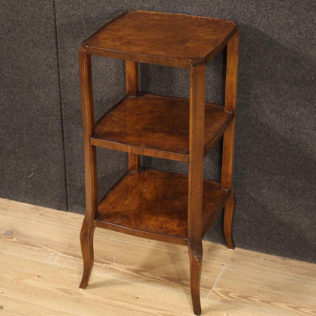 20th Century Wood Italian Etagere Side Table, 1950s For Sale 6