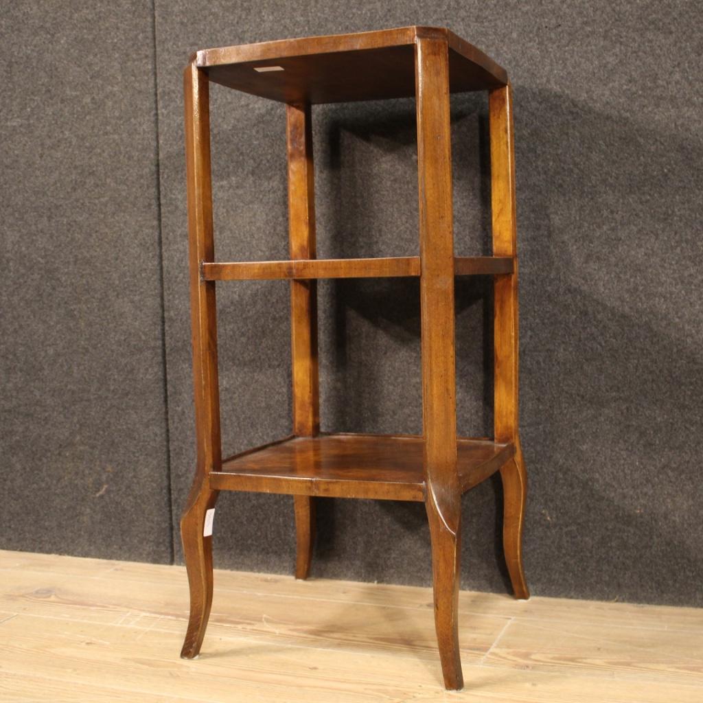 20th Century Wood Italian Etagere Side Table, 1950s For Sale 1