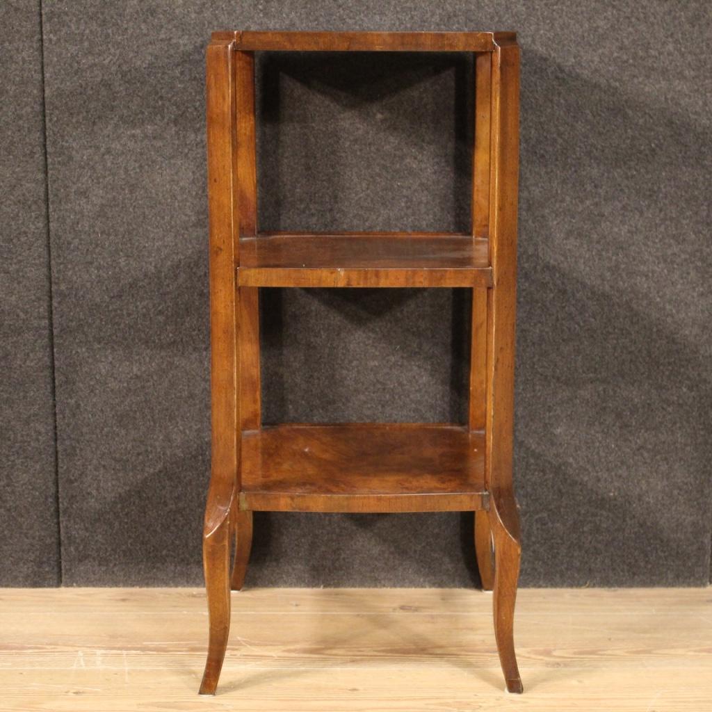 20th Century Wood Italian Etagere Side Table, 1950s For Sale 2