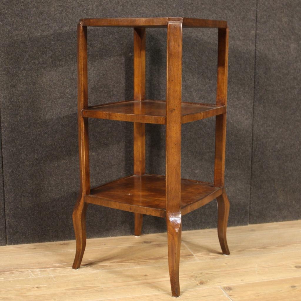20th Century Wood Italian Etagere Side Table, 1950s For Sale 3