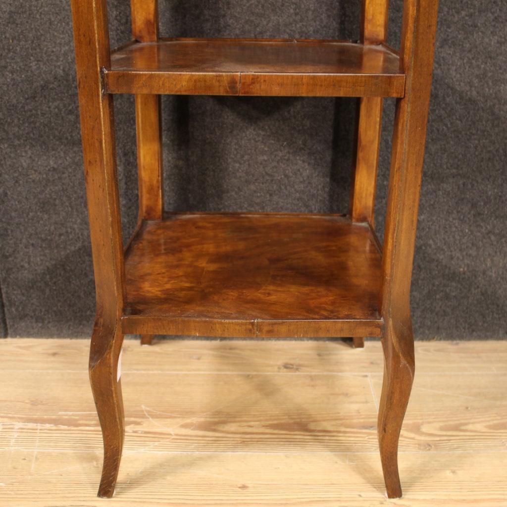 20th Century Wood Italian Etagere Side Table, 1950s For Sale 5