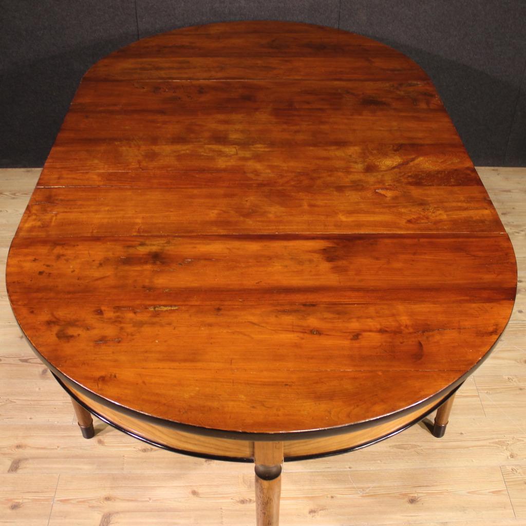 italienischer ausziehbarer Holztisch und Konsolen des 20. Jahrhunderts, 1950er Jahre im Angebot 1