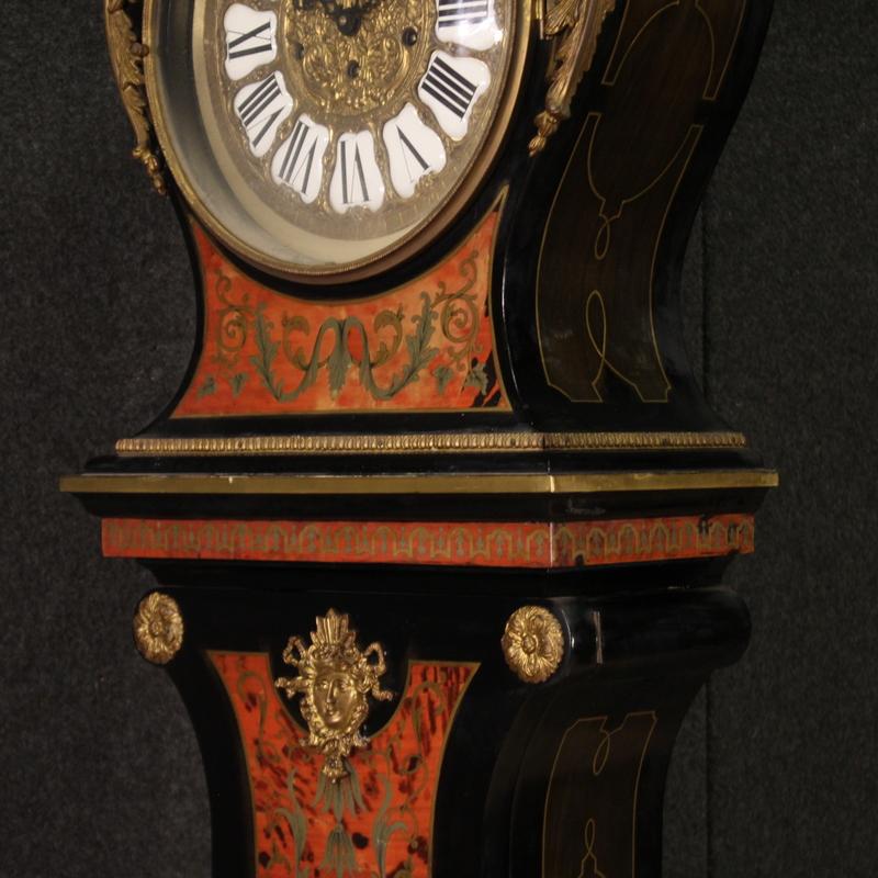 20th Century Wood Italian Louis XV Boulle Pendulum Clock, 1970 7
