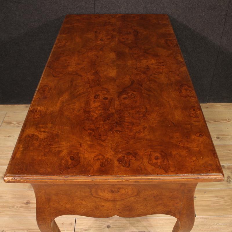 20th Century Wood Italian Louis XV Style Writing Desk, 1950s For Sale 1