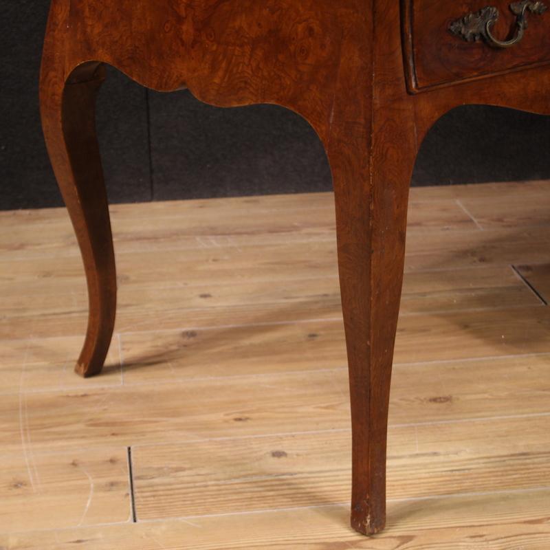 20th Century Wood Italian Louis XV Style Writing Desk, 1950s For Sale 3