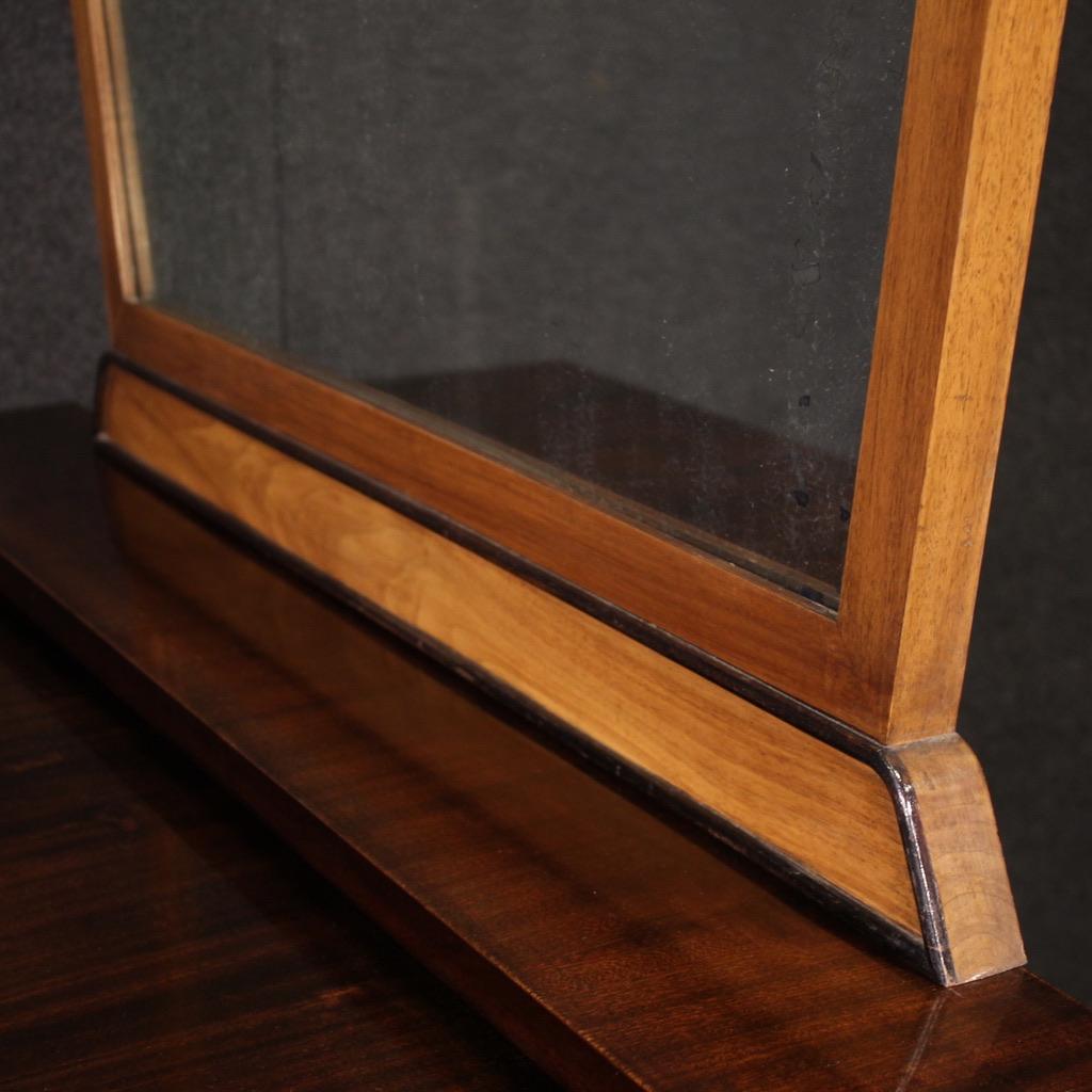 Commode moderne italienne en bois du 20e siècle avec miroir, 1960 en vente 6