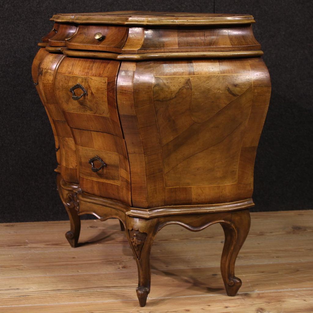 Late 20th Century 20th Century Wood Italian Small Commode, 1970 For Sale