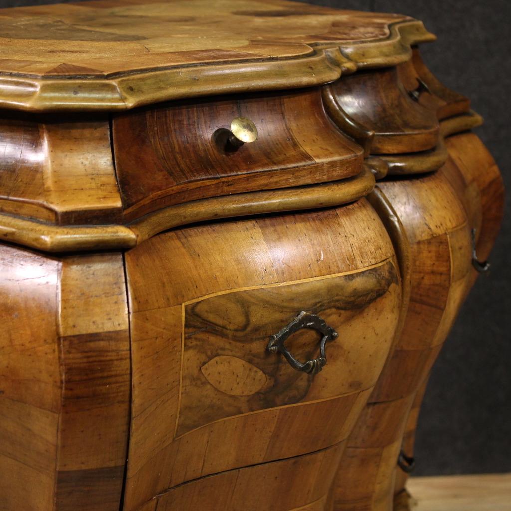 20th Century Wood Italian Small Commode, 1970 For Sale 5