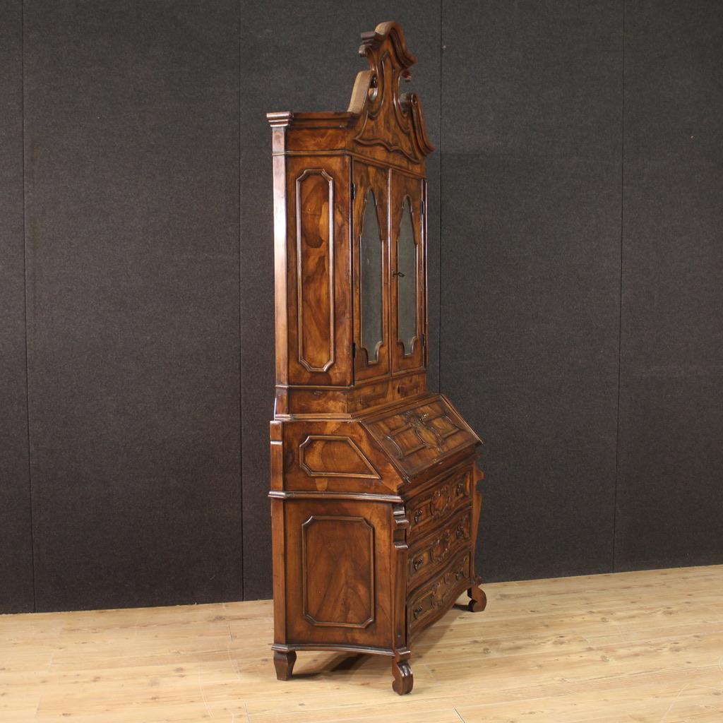 italienischer Trumeau-Schreibtischsekretär aus Holz des 20. Jahrhunderts, 1960 im Angebot 5