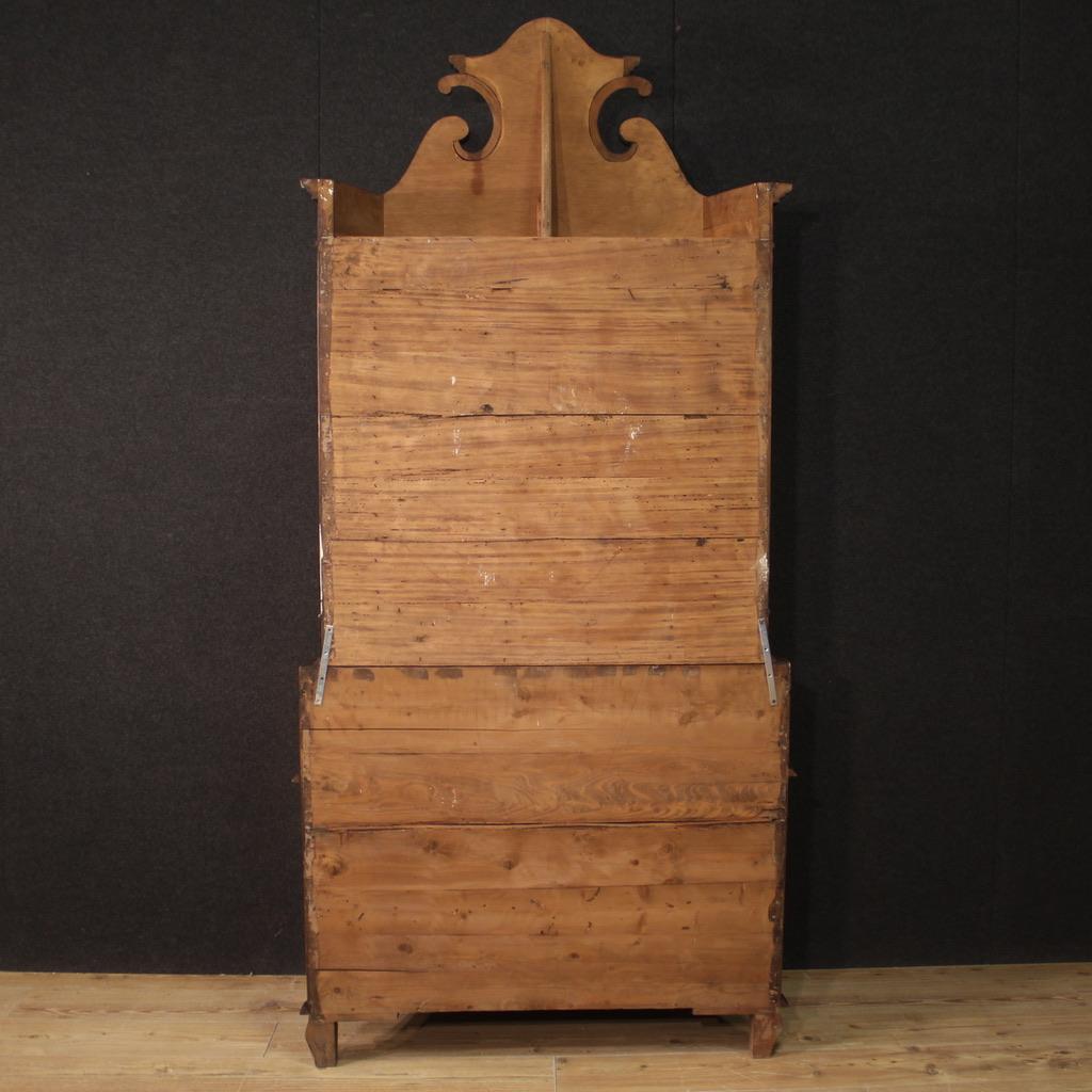 italienischer Trumeau-Schreibtischsekretär aus Holz des 20. Jahrhunderts, 1960 im Angebot 2