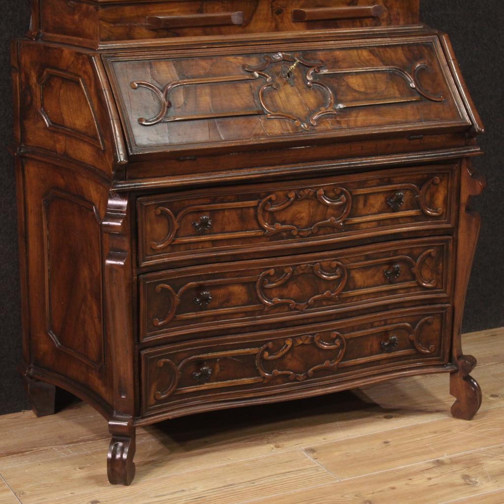 italienischer Trumeau-Schreibtischsekretär aus Holz des 20. Jahrhunderts, 1960 im Angebot 3