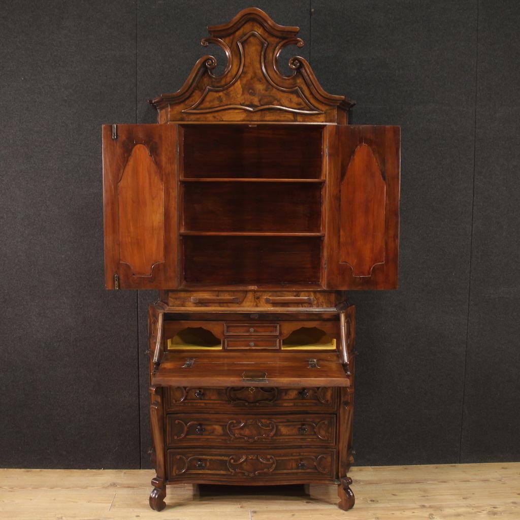italienischer Trumeau-Schreibtischsekretär aus Holz des 20. Jahrhunderts, 1960 im Angebot 4