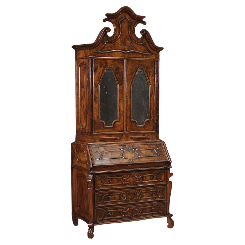 20th Century Wood Italian Trumeau Desk Secretaire, 1960s