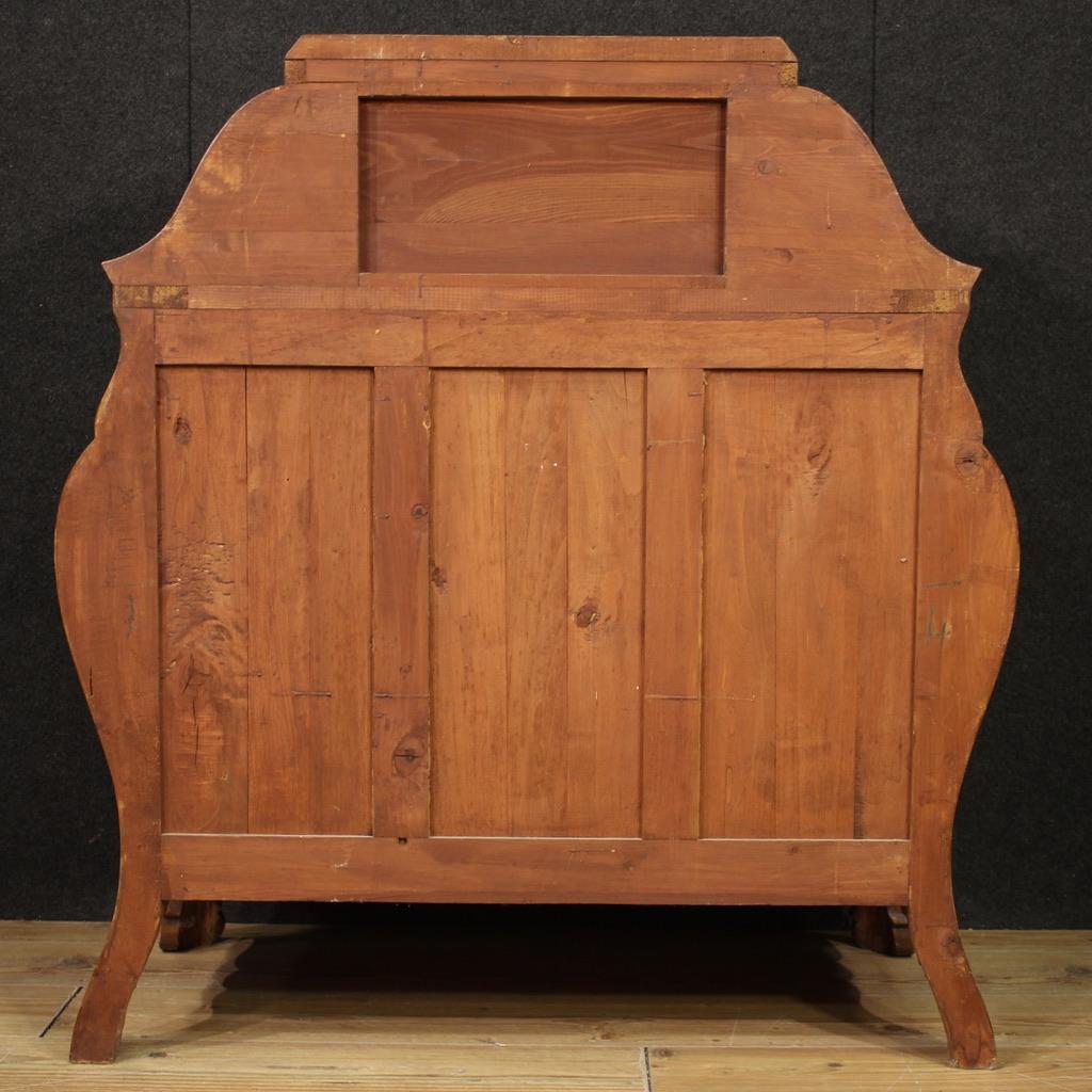 Scrivania in legno lombardo del XX secolo in stile Luigi XV, 1970 in vendita 4