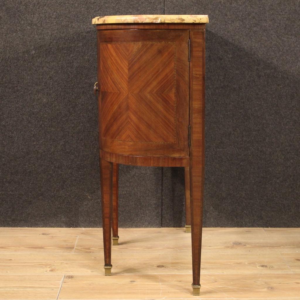 20th Century Inlaid Wood with Marble Top French Dresser, 1920 6