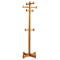 Appendiabiti danese in pino del XX secolo, in stile Mid-Century