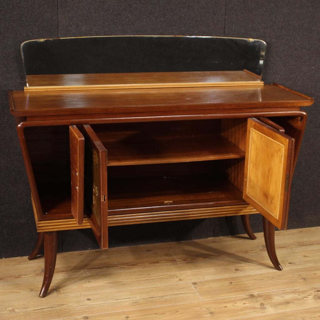 20th Century Wood Modern Design Italian Sideboard, 1950s For Sale 1