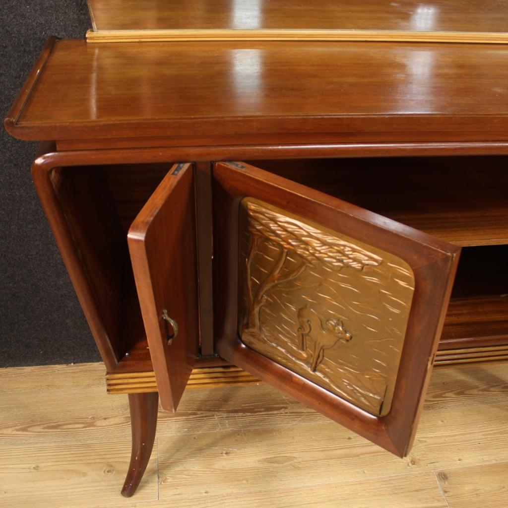 20th Century Wood Modern Design Italian Sideboard, 1950s For Sale 2