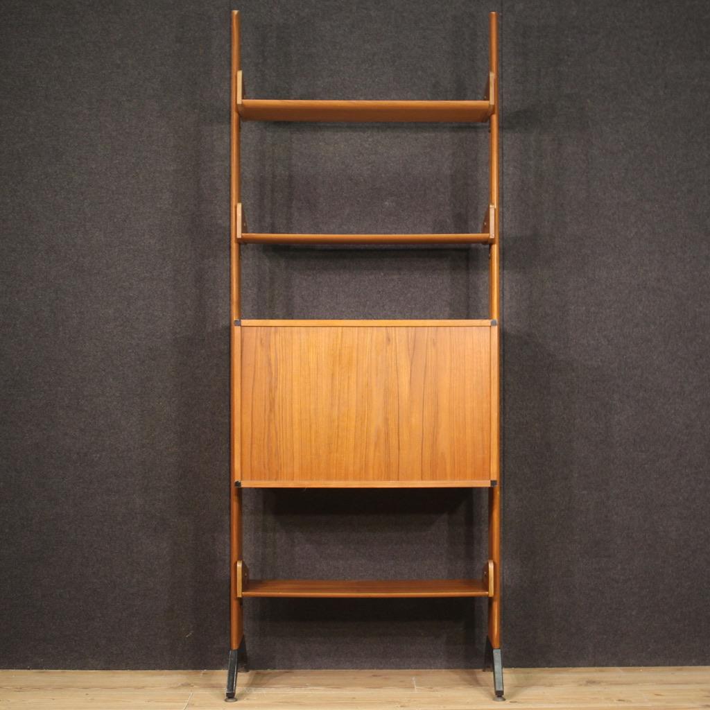 20th Century Wood Teak Vintage Italian Bookcase, 1970 For Sale 4