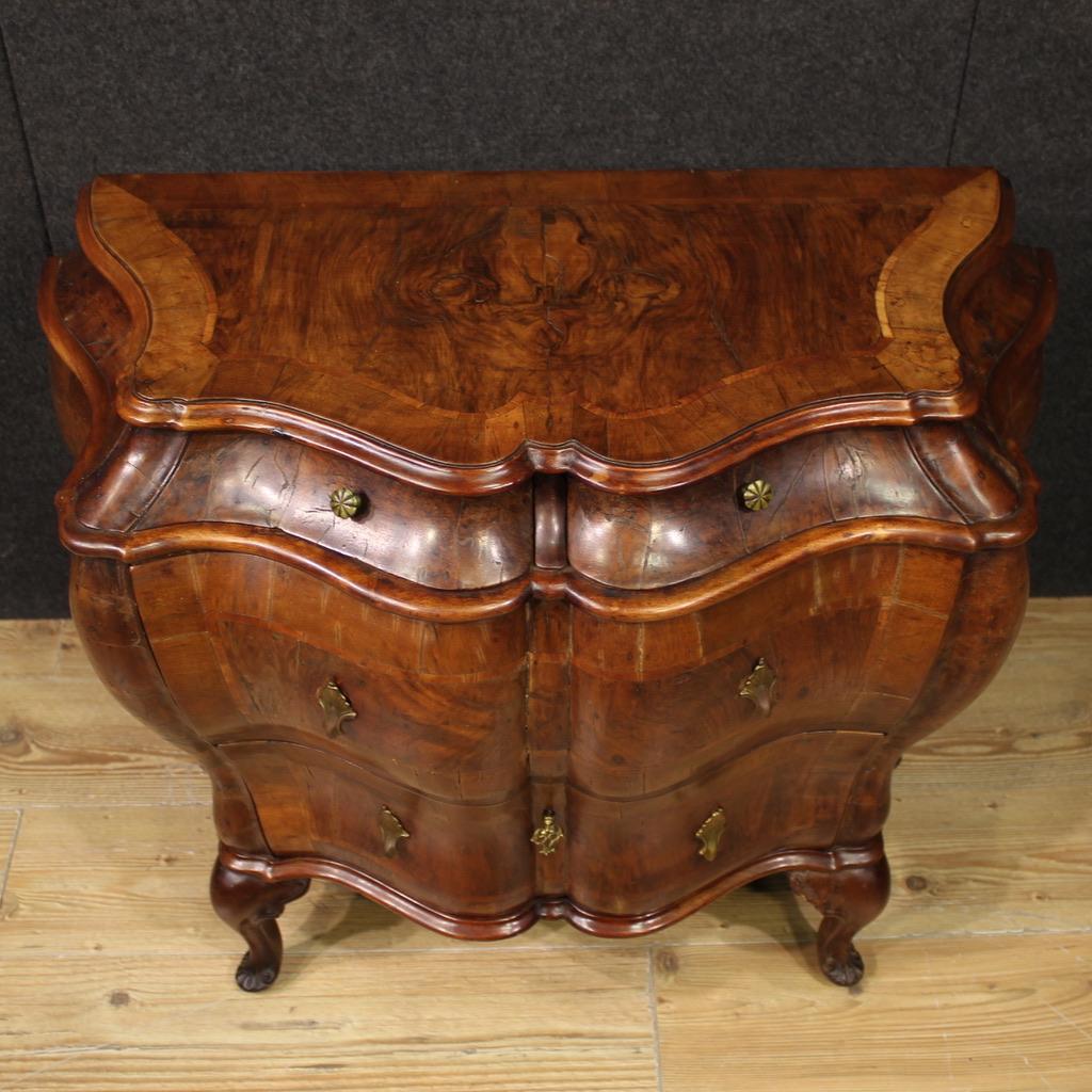 20th Century Wood Venetian Commode 2 Drawers, 1950 In condizioni buone in vendita a Vicoforte, Piedmont