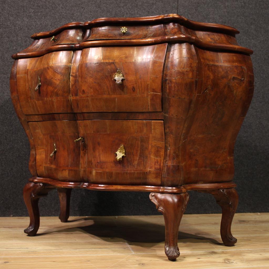 20th Century Wood Venetian Commode 2 Drawers, 1950 in vendita 1