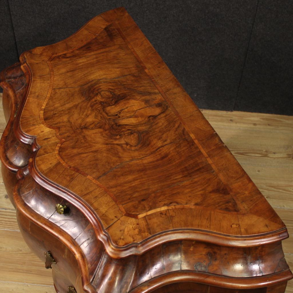 20th Century Wood Venetian Commode 2 Drawers, 1950 in vendita 3