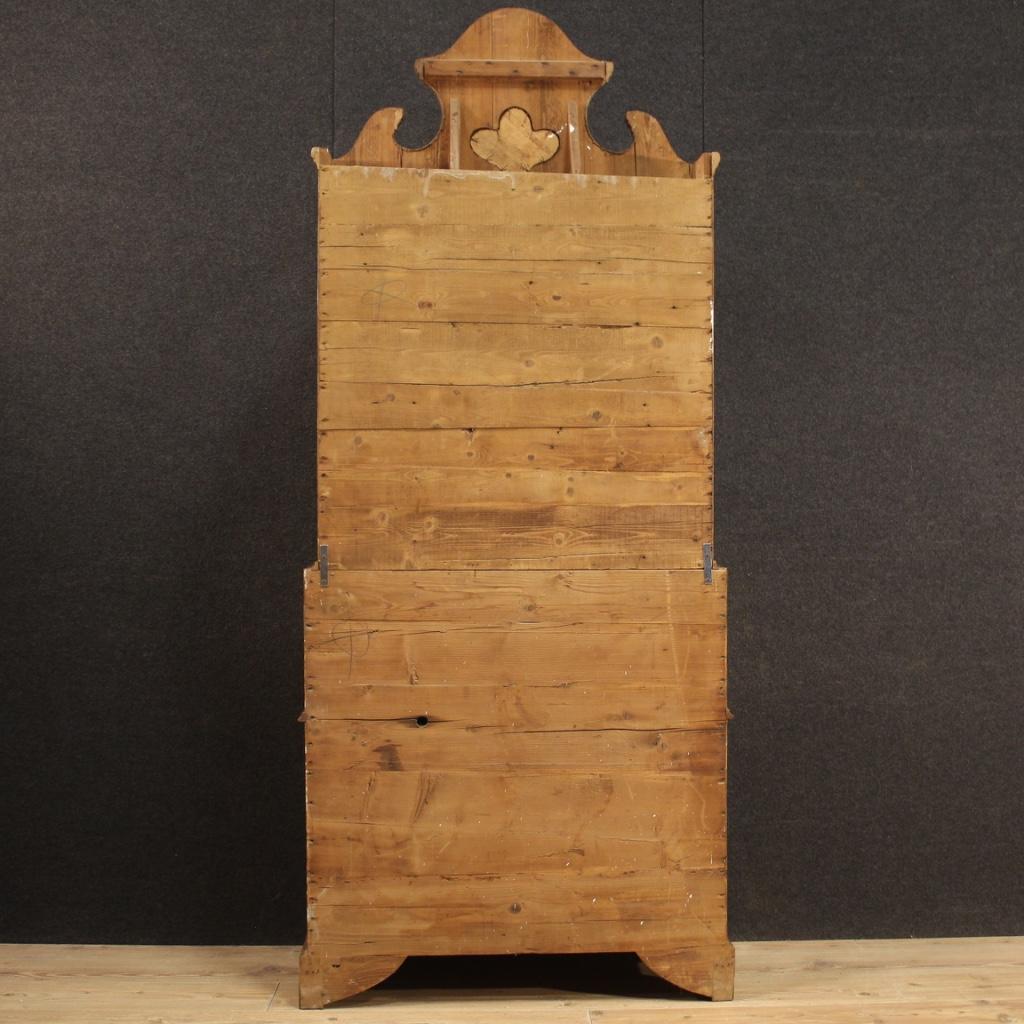 Escritorio veneciano de doble cuerpo Trumeau de madera del siglo XX, 1960 en venta 5