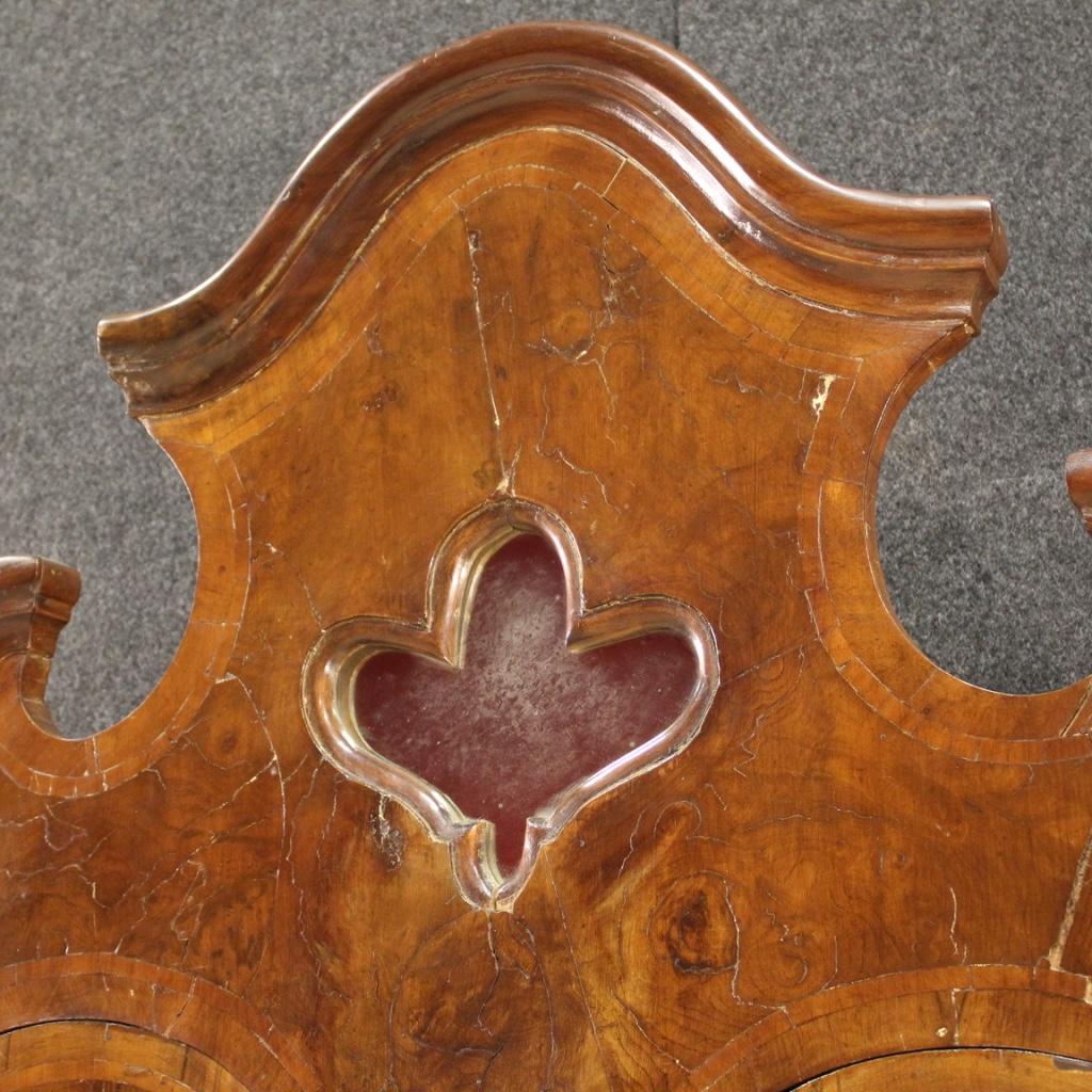 Escritorio veneciano de doble cuerpo Trumeau de madera del siglo XX, 1960 en Bueno estado para la venta en Vicoforte, Piedmont